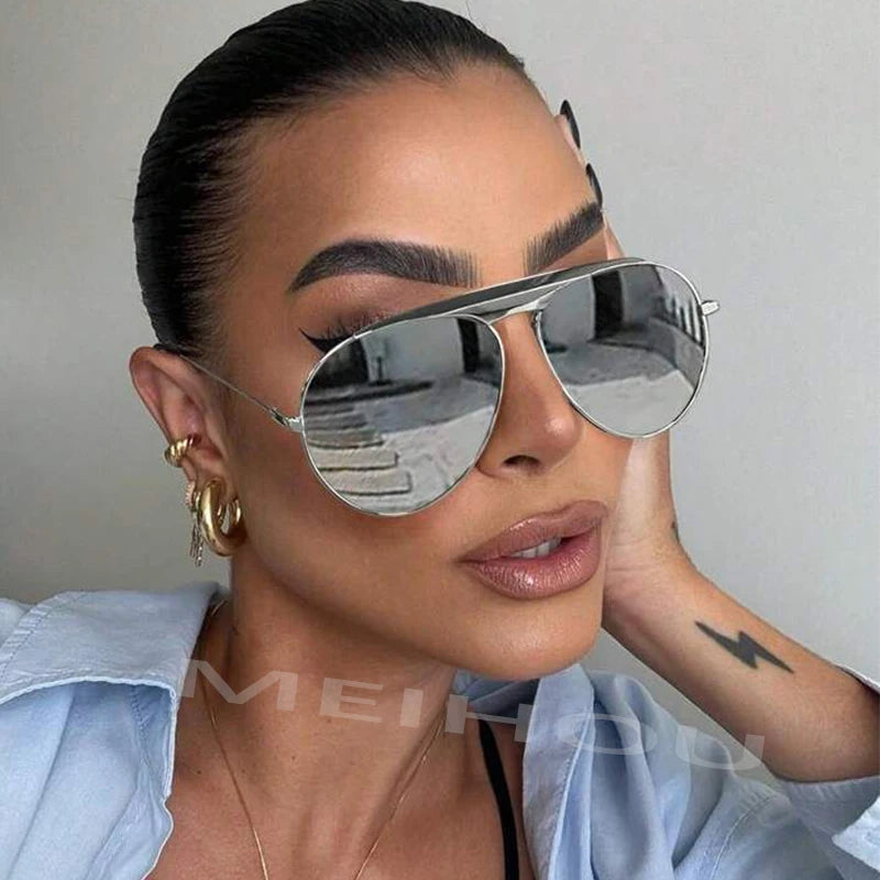 Oversized Pilot Sunglasses