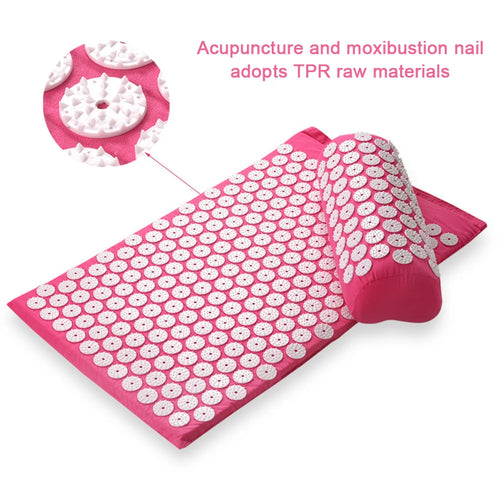 Acupressure Relief Pillow & Mat Set