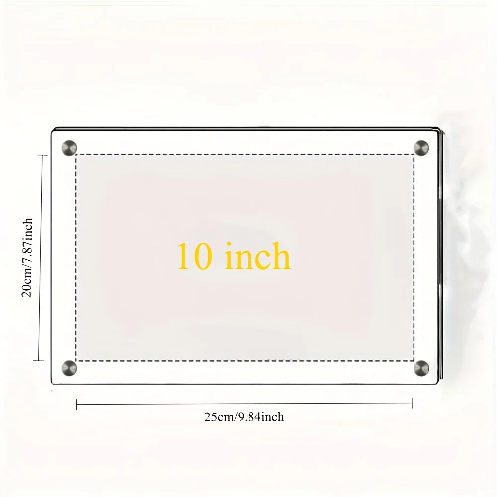 Acrylic Tilted Photo Frame