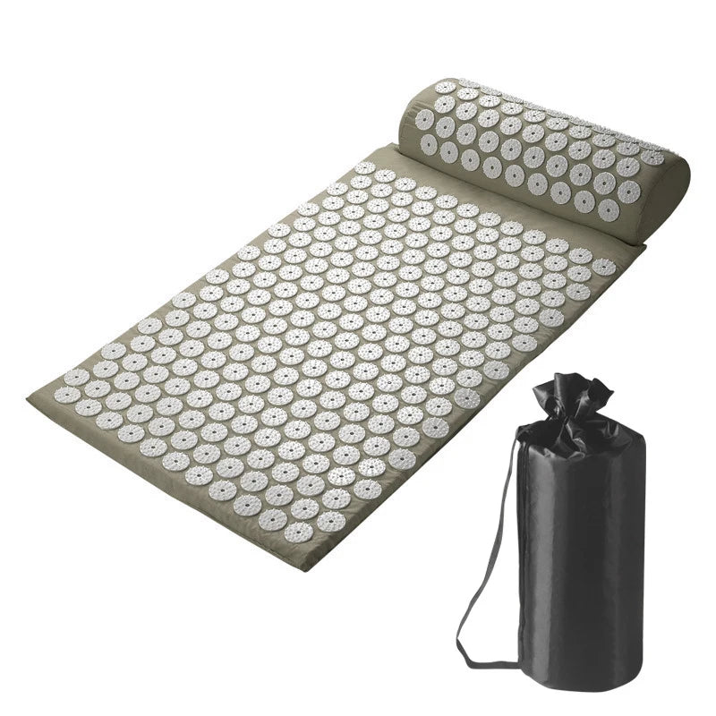 Acupressure Relief Pillow & Mat Set