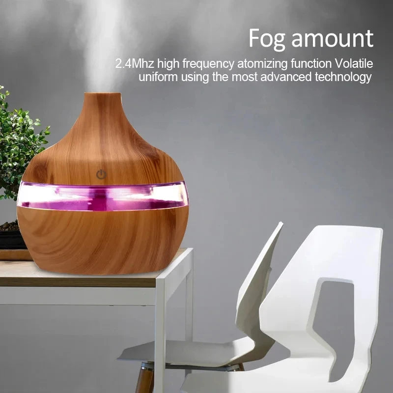 Wood Ultrasonic Aroma Diffuser