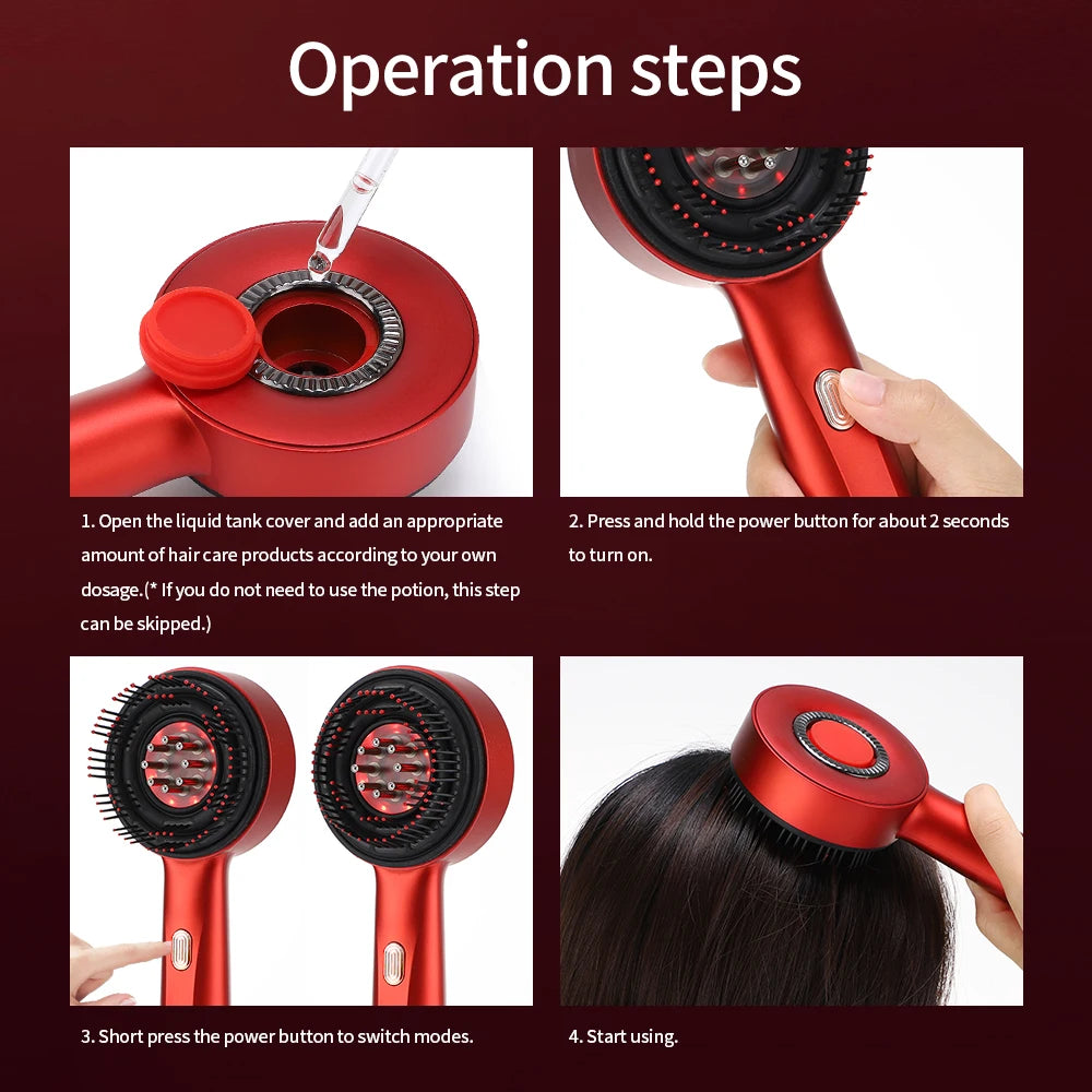 Red Light Scalp Massage & Hair Growth Comb