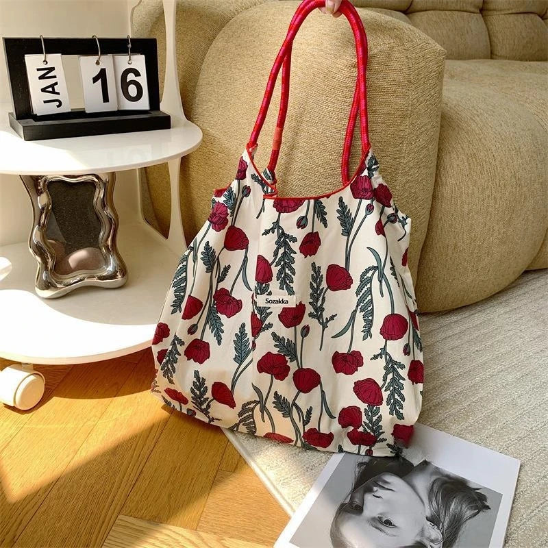 Daisy Canvas Shoulder Bag