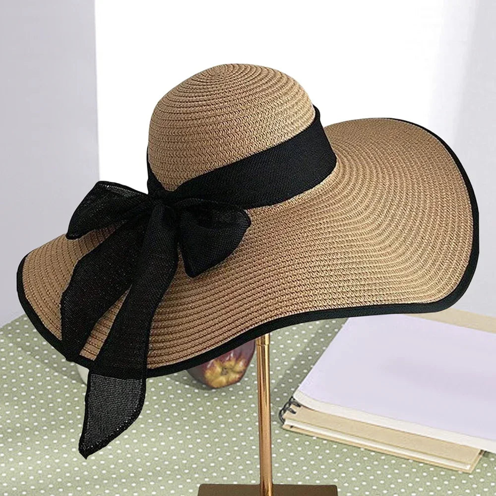 Oversized Bow Beach Sun Hat