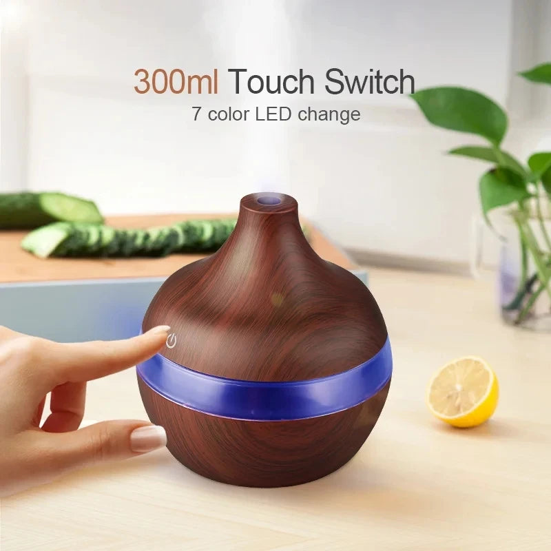 Wood Ultrasonic Aroma Diffuser