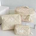 Vintage Floral Travel Cosmetic Bag Set