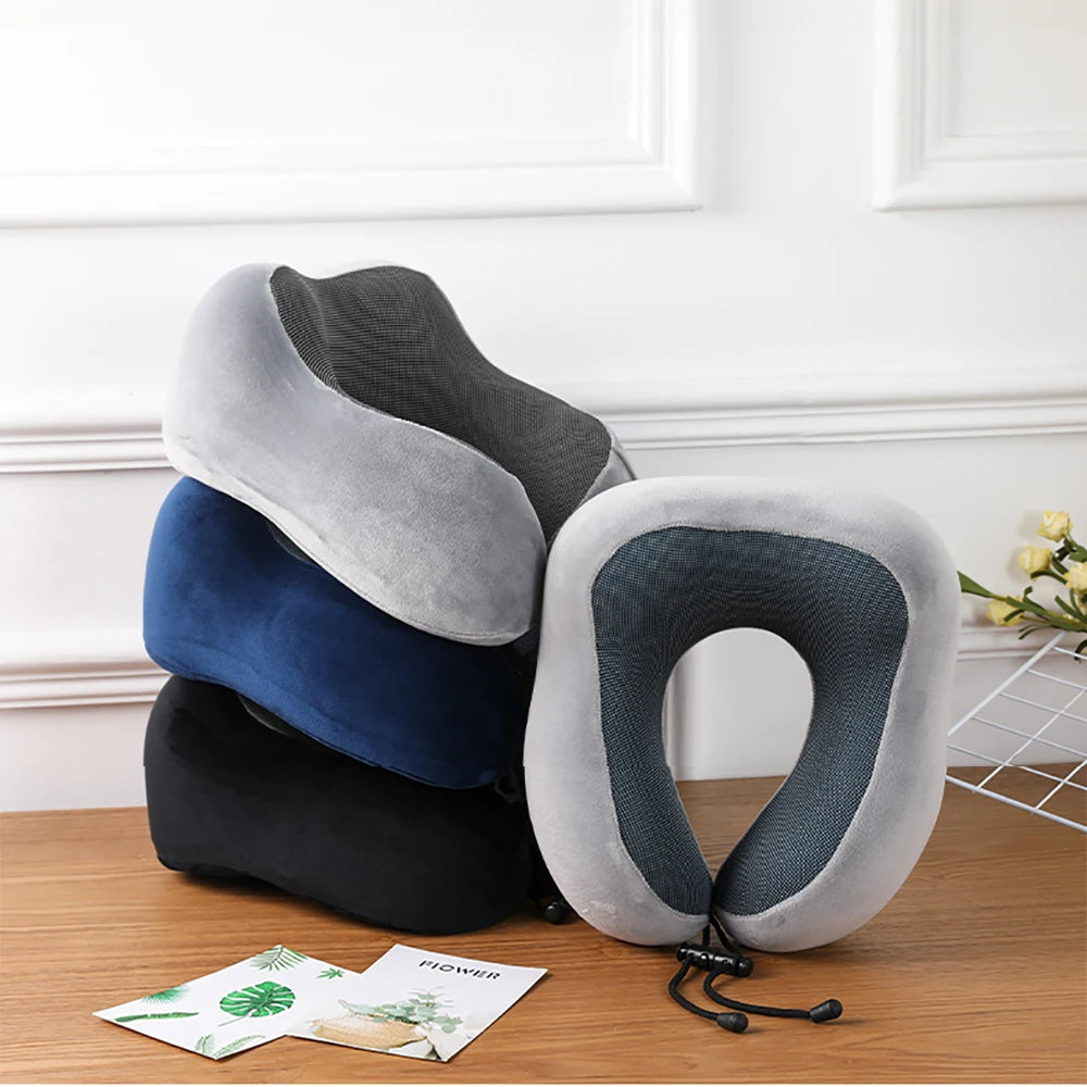 Memory Foam Travel Neck Pillow