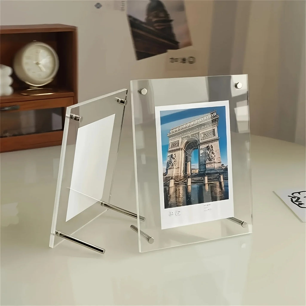 Acrylic Tilted Photo Frame