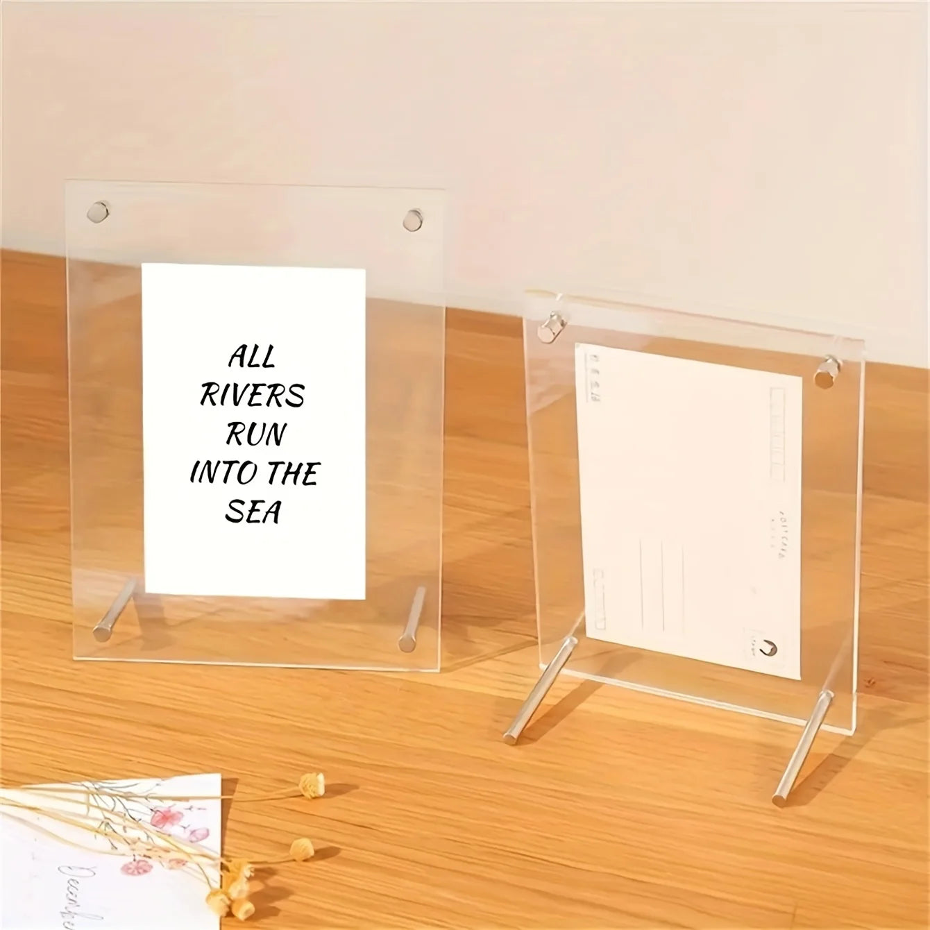 Acrylic Tilted Photo Frame