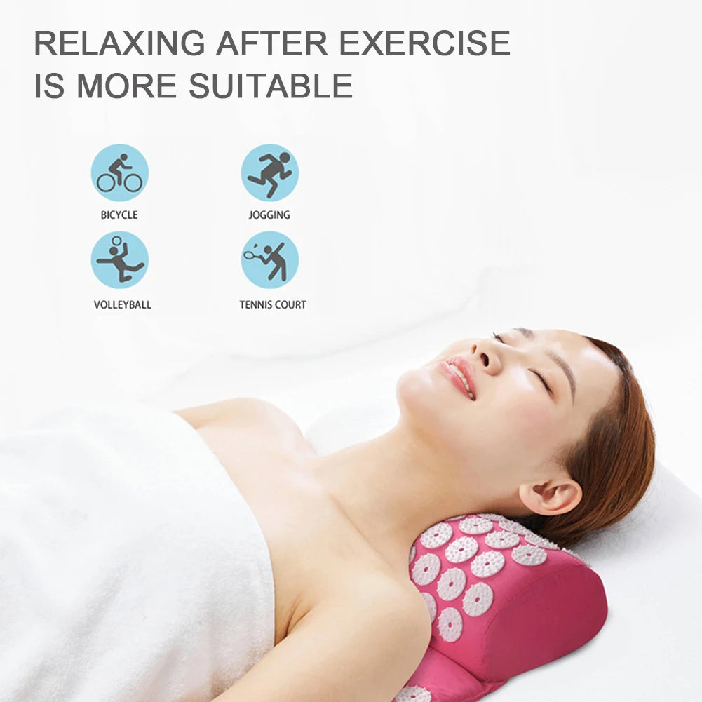 Acupressure Relief Pillow & Mat Set