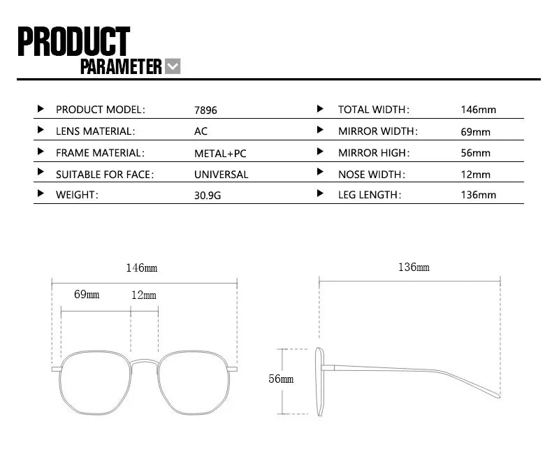 Oversized Pilot Sunglasses