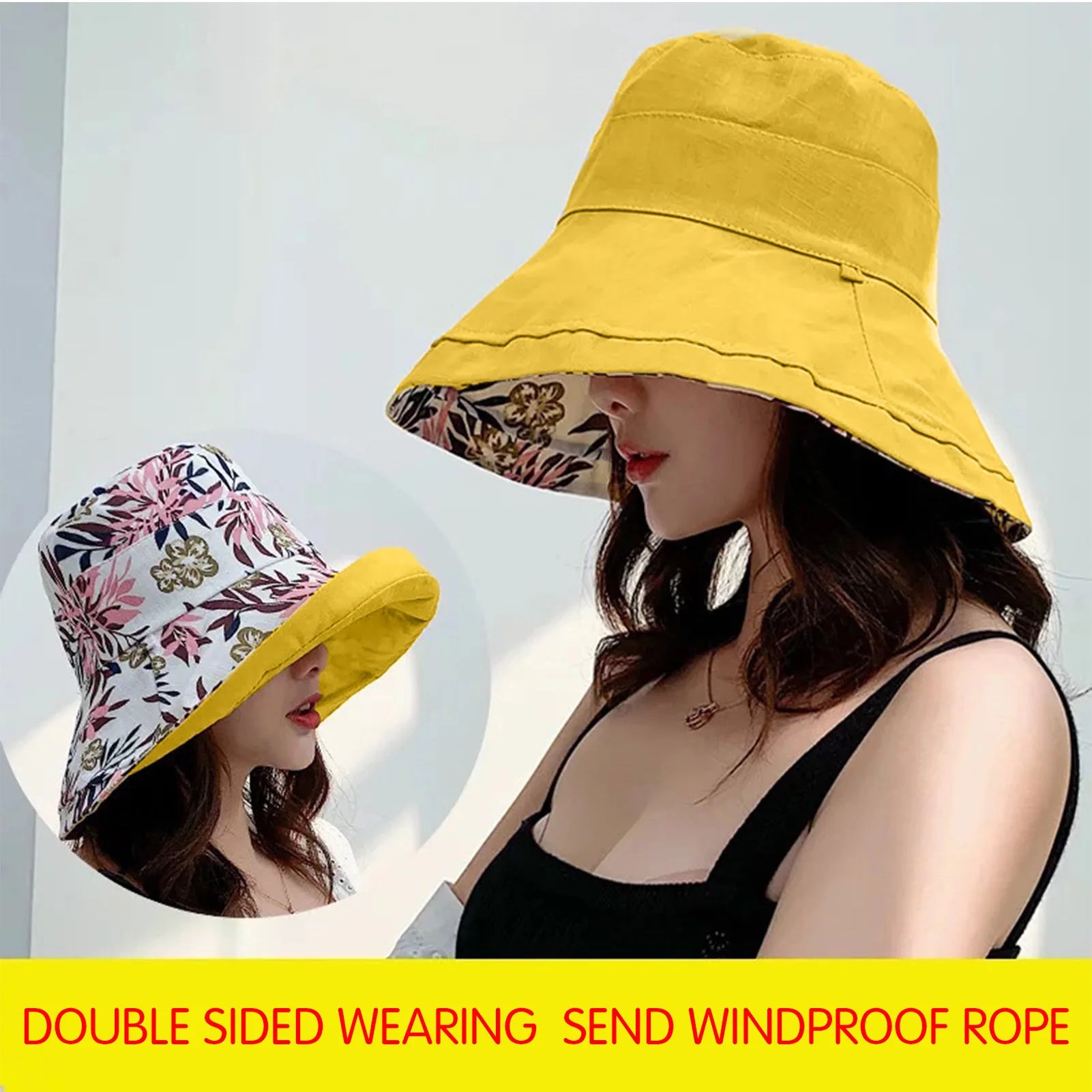 Reversible UV Protection Bucket Hat
