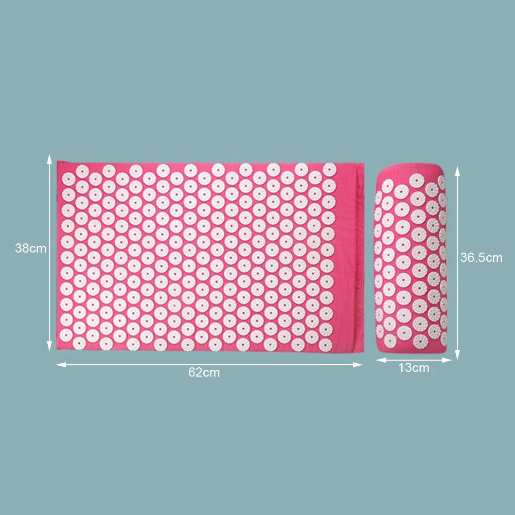 Acupressure Relief Pillow & Mat Set