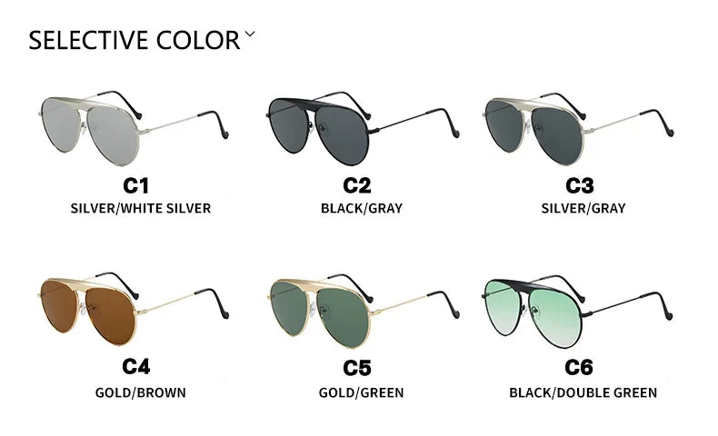 Oversized Pilot Sunglasses