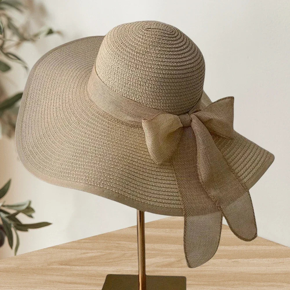 Oversized Bow Beach Sun Hat