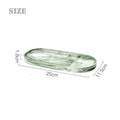 Marble Ceramic Oval Jewelry Tray