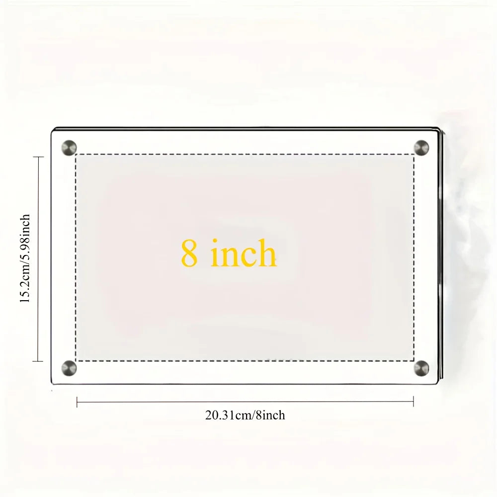 Acrylic Tilted Photo Frame