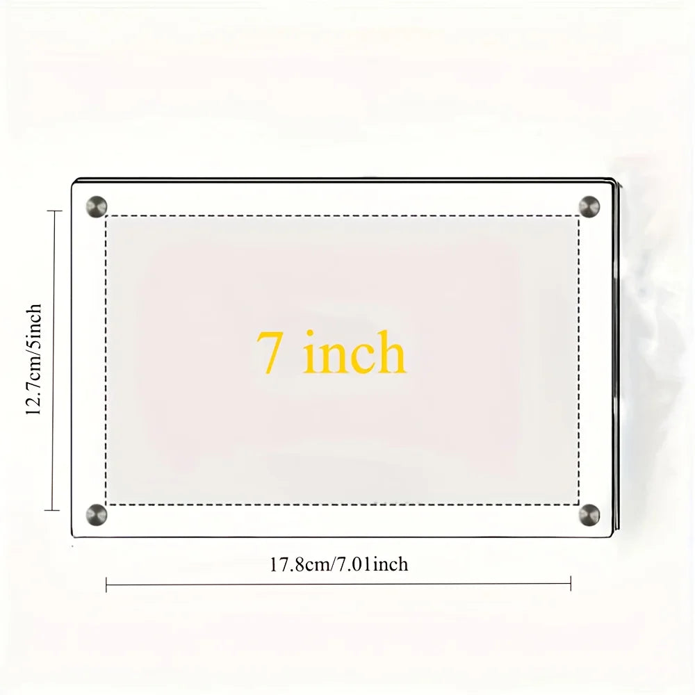 Acrylic Tilted Photo Frame