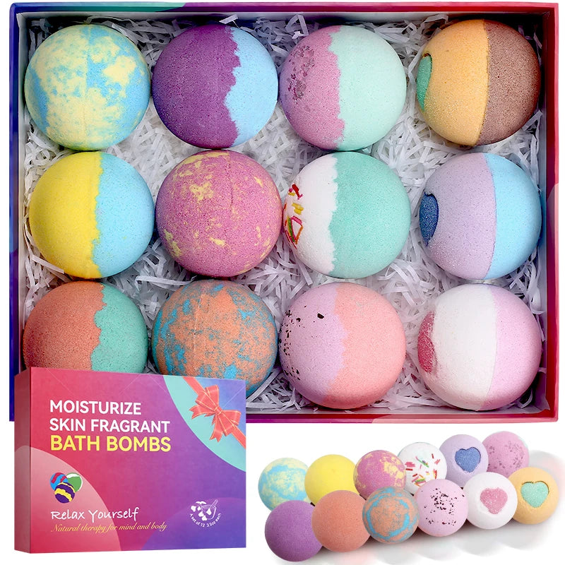 Luxury Bath Bombs Gift Set (12 Pack)