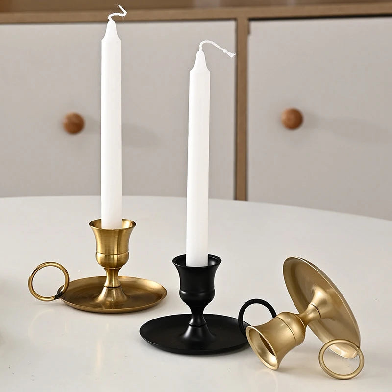 Vintage Metal Candle Holders