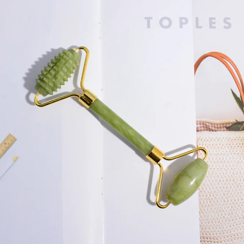 Jade Gua Sha & Facial Roller Set
