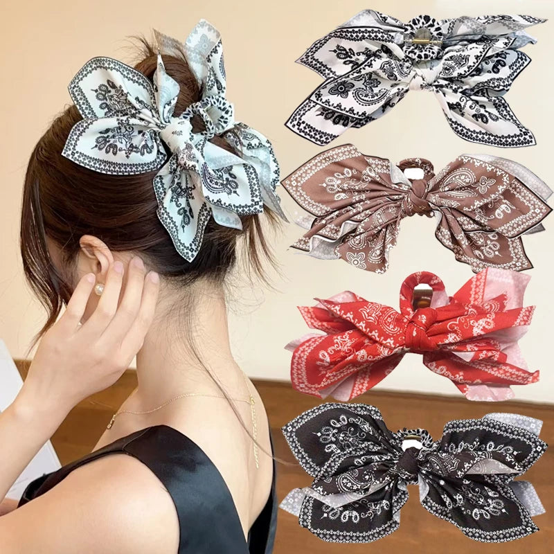 Bow Shimmer Hair Clip