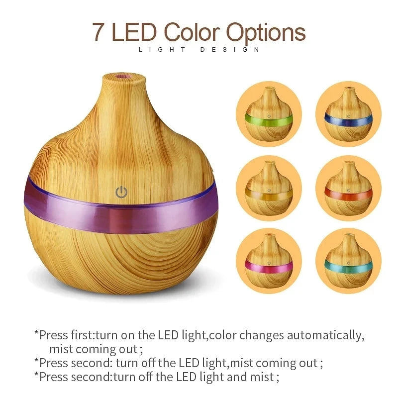 Wood Ultrasonic Aroma Diffuser