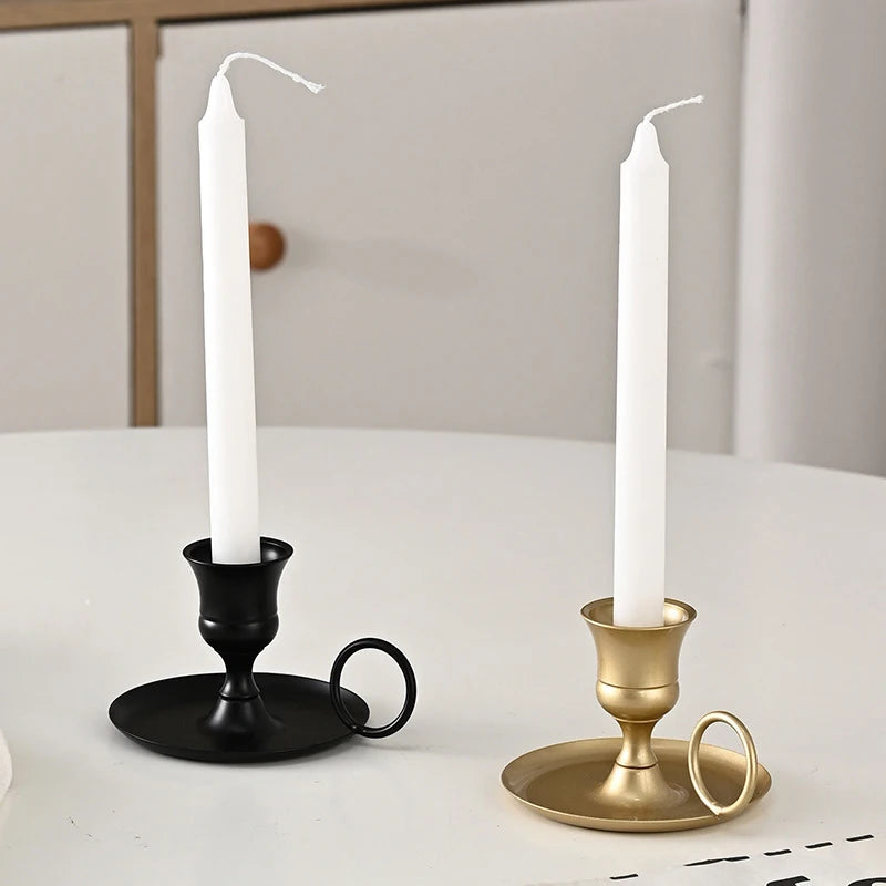 Vintage Metal Candle Holders
