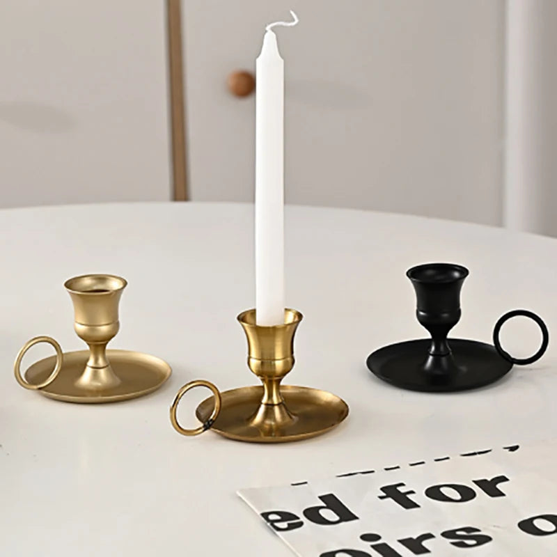 Vintage Metal Candle Holders