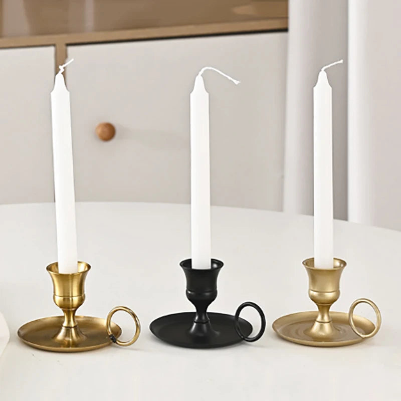 Vintage Metal Candle Holders