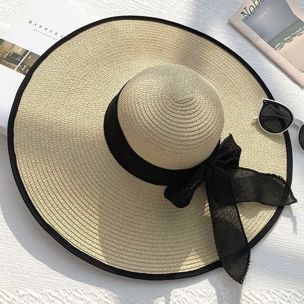 Oversized Bow Beach Sun Hat